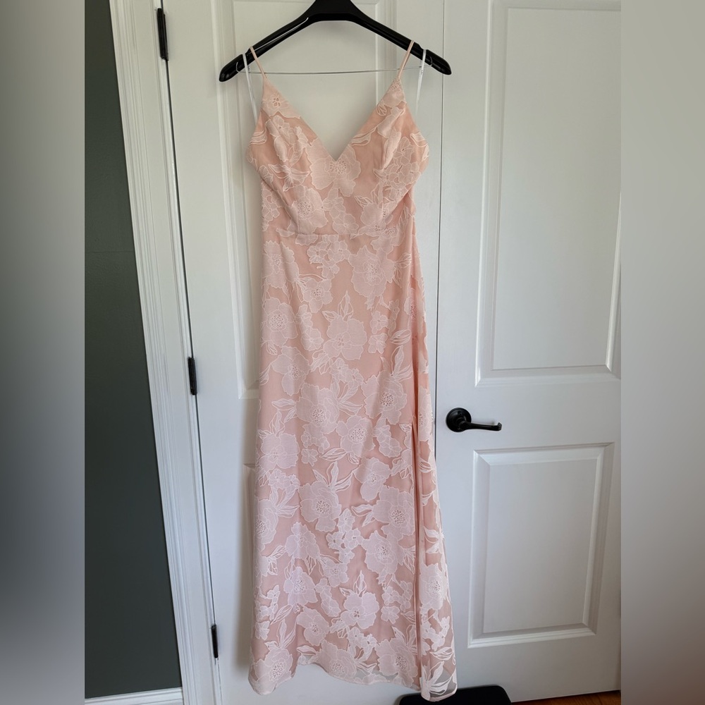 Lulu's Blush Floral Lace Dress - Picture 3 of 7